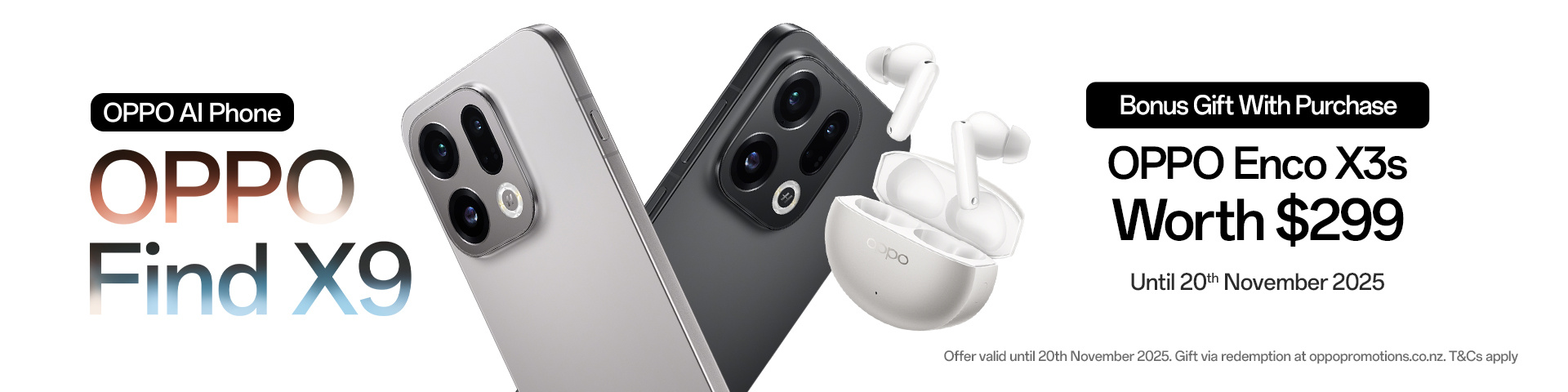 OPPO Find X9 Bonus OPPO Enco X3s